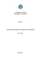 prikaz prve stranice dokumenta Experimental examination of scalar theory of diffraction