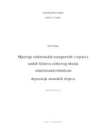 prikaz prve stranice dokumenta Mjerenje elektronskih transportnih svojstava tankih filmova cinkovog oksida sintetiziranih tehnikom depozicije atomskih slojeva